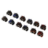 Maxbell 12 Piece Women Mini Plastic Hair Claw Clamps Grips Hair Accessory Multicolor
