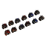 Maxbell 12 Piece Women Mini Plastic Hair Claw Clamps Grips Hair Accessory Multicolor