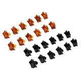 Maxbell 12PCS Mini Hair Clips Crown Shape Hair Clips Claws for Girls Womens Brown
