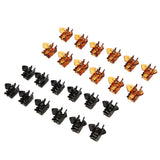 Maxbell 12PCS Mini Hair Clips Crown Shape Hair Clips Claws for Girls Womens Brown