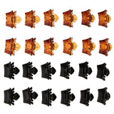 Maxbell 12PCS Mini Hair Clips Crown Shape Hair Clips Claws for Girls Womens Brown