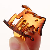 Maxbell 12PCS Mini Hair Clips Crown Shape Hair Clips Claws for Girls Womens Brown