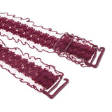 Maxbell Women Floral Lace Bra Straps Adjustable Shoulder Straps Replacement Burgundy
