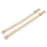 Maxbell Women Floral Lace Bra Straps Adjustable Shoulder Straps Replacement Beige