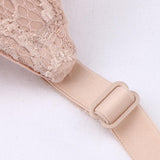 Maxbell Womens Comfort Sexy Embroidered Lace Unpadded Push up Everyday Bra 36AB Skin Color