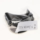 Maxbell Bling Rhinestone Hair Claw Clip Ponytail Holder Teethed Cuff Wrap Barrette 5.5x4cm Black