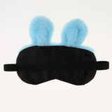 Kids Adults Plush Bunny Rabbit Sleep Mask Eye Shade Cover Blindfold Blue