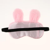 Kids Adults Plush Bunny Rabbit Sleep Mask Eye Shade Cover Blindfold Pink