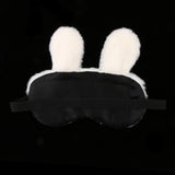 Kids Adults Plush Bunny Rabbit Sleep Mask Eye Shade Cover Blindfold White