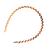 Maxbell Zig Zag Hair Band Toothed Wave Headband Women Men Girls Hair Accessory Brown