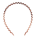 Maxbell Zig Zag Hair Band Toothed Wave Headband Women Men Girls Hair Accessory Coffee
