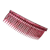 Maxbell Large Plain Teethed Hair Slide Comb Clip Grip Hair Hoop Accessories Burgundy