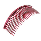 Maxbell Large Plain Teethed Hair Slide Comb Clip Grip Hair Hoop Accessories Burgundy