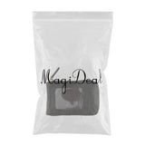 Maxbell Zippers Organ Card Bag PU Leather Card Package RFID ID Credit Wallet Black