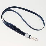 Maxbell Lanyard ID Nametag Badge Holder Straps Neck Key Chain with Swivel Hook Dark Blue