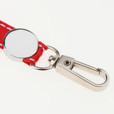 Maxbell Lanyard ID Nametag Badge Holder Straps Neck Key Chain with Swivel Hook Red