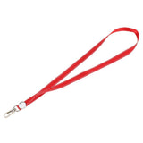 Maxbell Lanyard ID Nametag Badge Holder Straps Neck Key Chain with Swivel Hook Red