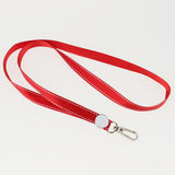 Maxbell Lanyard ID Nametag Badge Holder Straps Neck Key Chain with Swivel Hook Red