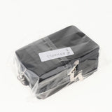 Maxbell 2 Sided PU Leather Card Badge Holder with Zip Neck Strap Wallet Case Black