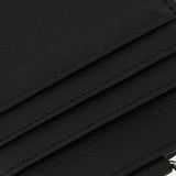 Maxbell 2 Sided PU Leather Card Badge Holder with Zip Neck Strap Wallet Case Black