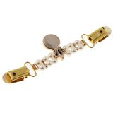 Maxbell Retro Gold Cardigan Clip Chain Shawl Shrug Sweater Collar Clasp Gold Crown