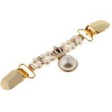 Maxbell Retro Gold Cardigan Clip Chain Shawl Shrug Sweater Collar Clasp Gold Crown