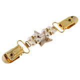 Maxbell Antique Gold Cardigan Clip Shawl Shrug Sweater Collar Clasp Gold Star