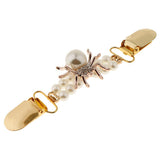 Maxbell Antique Gold Cardigan Clip Shawl Shrug Sweater Collar Clasp Gold Spider