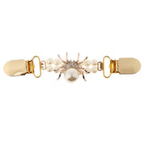 Maxbell Antique Gold Cardigan Clip Shawl Shrug Sweater Collar Clasp Gold Spider