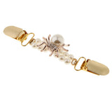 Maxbell Antique Gold Cardigan Clip Shawl Shrug Sweater Collar Clasp Gold Spider