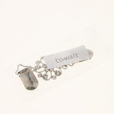 Maxbell Women Lady Crystal Rhinestone Cardigan Sweater Clip Blouse Shirt Collar Clip
