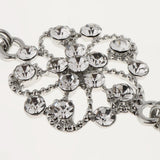 Maxbell Women Lady Crystal Rhinestone Cardigan Sweater Clip Blouse Shirt Collar Clip