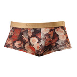 Maxbell Men's Underwear Retro Flower Print Boxer Briefs Bulge Pouch Shorts M Pink