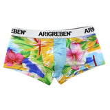 Maxbell Mens Sexy Sheer Mesh Net Underwear Boxer Briefs Flower Underpants XXL 1