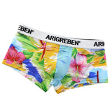 Maxbell Mens Sexy Sheer Mesh Net Underwear Boxer Briefs Flower Underpants XXL 1