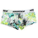 Maxbell Mens Sexy Sheer Mesh Net Underwear Boxer Briefs Flower Underpants XXL 2
