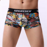 Maxbell Mens Sexy Sheer Mesh Net Underwear Boxer Briefs Flower Underpants XL 3