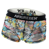 Maxbell Mens Sexy Sheer Mesh Net Underwear Boxer Briefs Flower Underpants XL 3