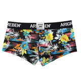 Maxbell Mens Sexy Sheer Mesh Net Underwear Boxer Briefs Flower Underpants XL 3