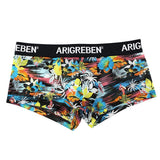 Maxbell Mens Sexy Sheer Mesh Net Underwear Boxer Briefs Flower Underpants XL 3