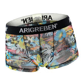 Maxbell Mens Sexy Sheer Mesh Net Underwear Boxer Briefs Flower Underpants XL 3
