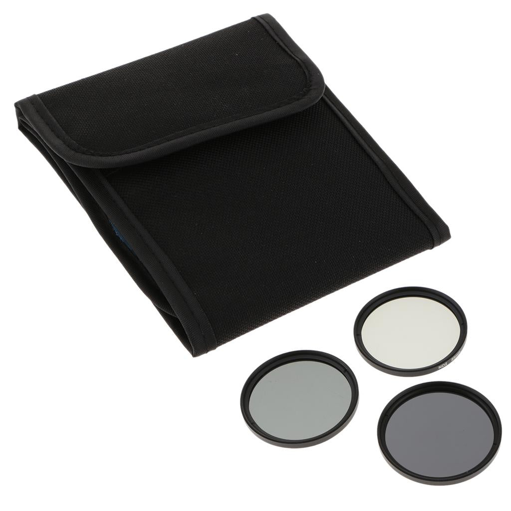 55mm Filters Kit Slim ND2 ND4 ND8 with Storage Package for DSLR Camera Lenses - Aladdin Shoppers