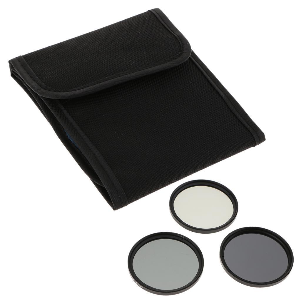 55mm Filters Kit Slim ND2 ND4 ND8 with Storage Package for DSLR Camera Lenses - Aladdin Shoppers