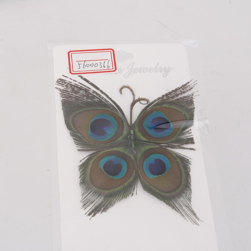 Peacock Feather Fascinator Hair Clip Wedding Bridal Festival Party 1920s