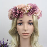 Boho Ladies Flower Festival Wedding Garland Forehead Hair Headband Head Band