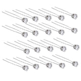 18pcs Wedding Bridal Bridesmaid Glass Crystal Hair Pins Clip Hair Decor