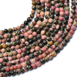 Maxbell 4mm Jewelry Making Craft Rhodonite Gemstone Bead Strand 15''