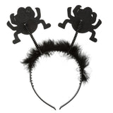 SPIDER HEADBAND NIGHT OUT HEN PARTY FANCY DRESS ACCESSORY FUR HEAD BAND