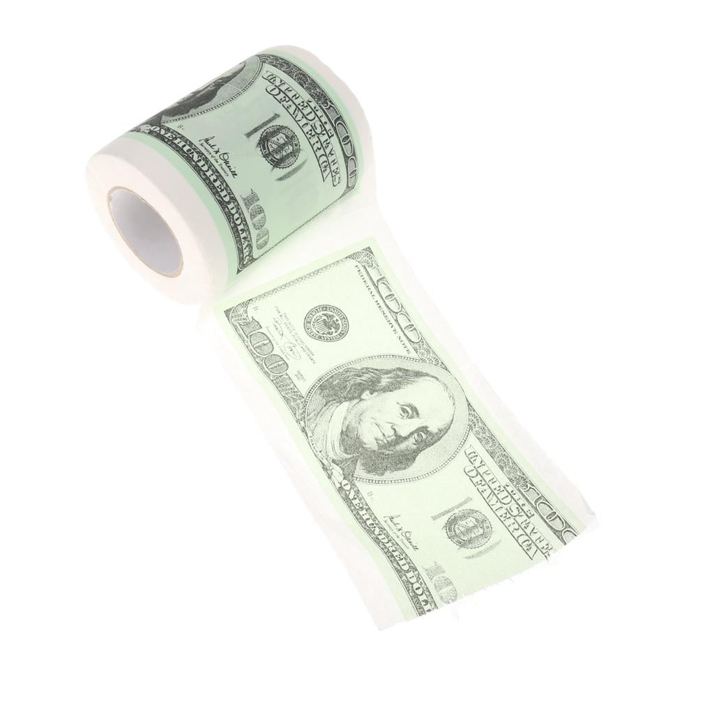 Maxbell  One Hundred Dollar Bill 100 Toilet Paper Money Roll Gag Joke Novel Gift