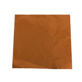 Maxbell  100x Chocolate Candy Package Paper Aluminum foil Wrappers Orange 8 x 8cm